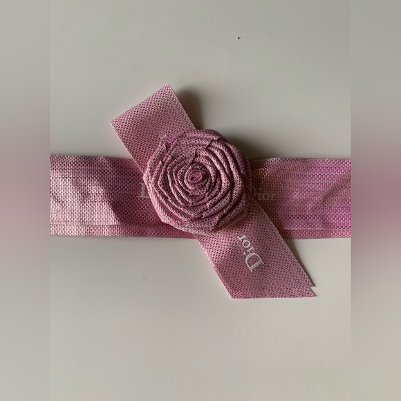 Authentic Dior Pink Floral Loop Ribbon - Picture 6 of 6